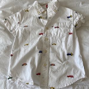 Crewcuts 3T cars button down